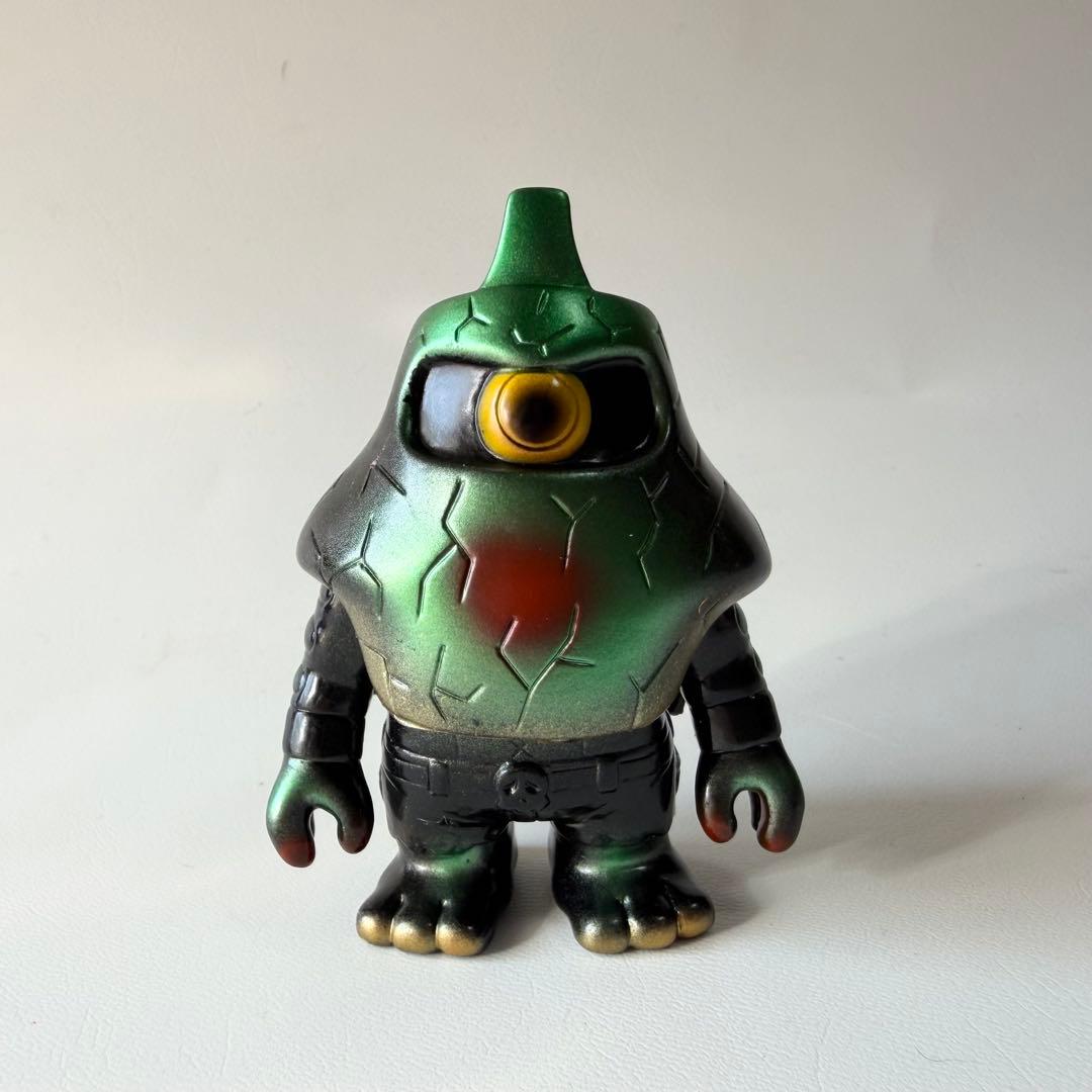 リアルヘッド　ミュータントビガロ　ミニ　ソフビ　フィギュア　緑 リアルヘッド ミュータントビガロ ミニ ソフビ フィギュア 緑 - メルカリ