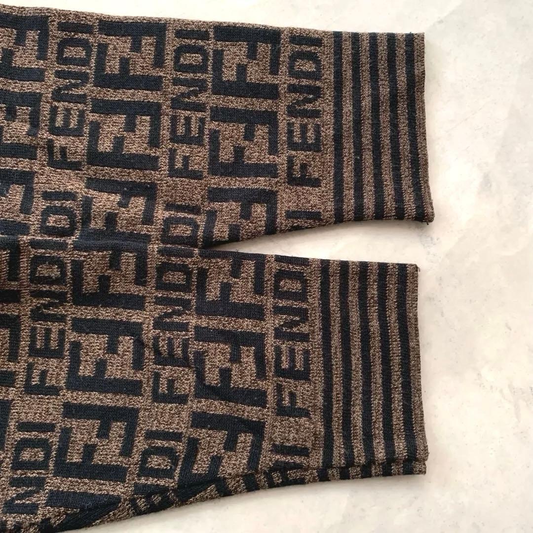 kan様 FENDI Mare 総柄 ズッカ モックネック ニット セーター - メルカリ