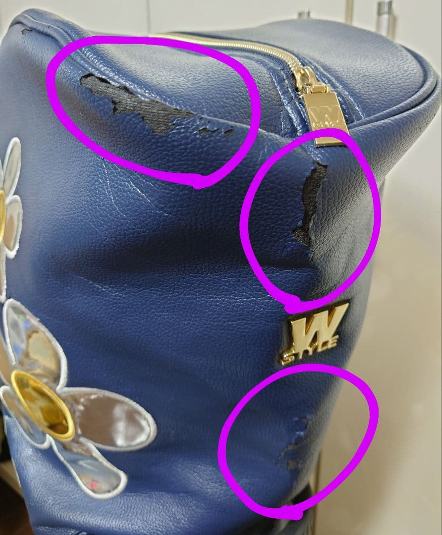 ☆ねねかか様専用☆【中古品】ウィンウィン ネイビー ✕花柄 キャディ