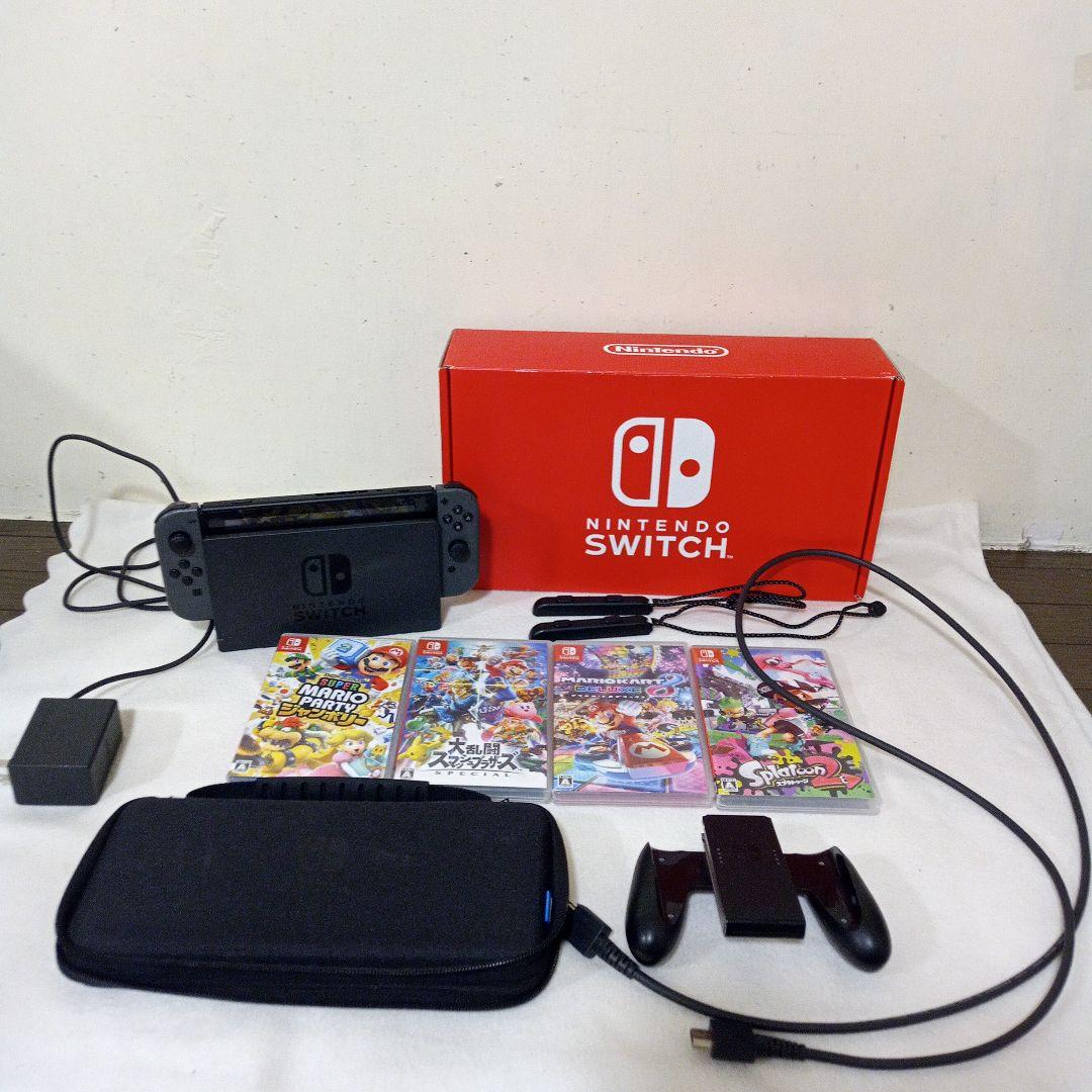 ニンテンドーSwitch 本体 スプラ2　マリオカート　スマブラ　ジャンボリー Nintendo Switch 【セット商品】【送料無料・即日出荷】【新品】Switch