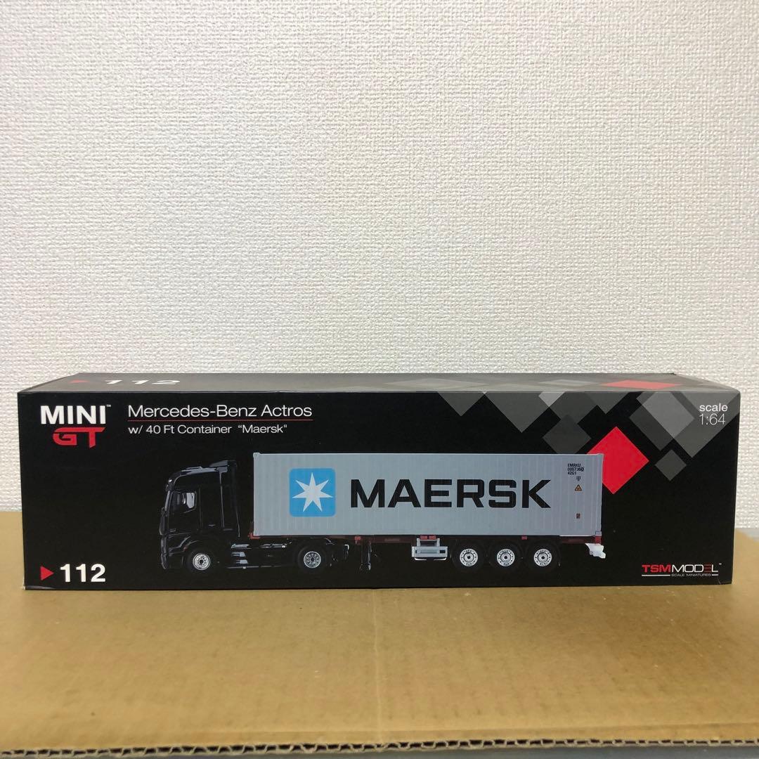 MINI GT 112　メルセデスベンツ アクトロス コンテナ　MAERSK MINI GT 112 メルセデスベンツ アクトロス コンテナ MAERSK - メルカリ