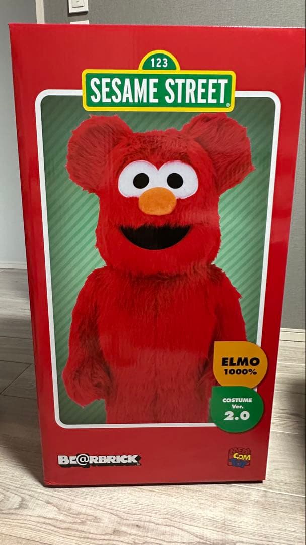 ぬいぐるみ・マスコット BE@RBRICK ELMO Costume Ver. 2.0 1000% Sesame Street Elmo v2 Costume 1000% Bearbrick red | eBay