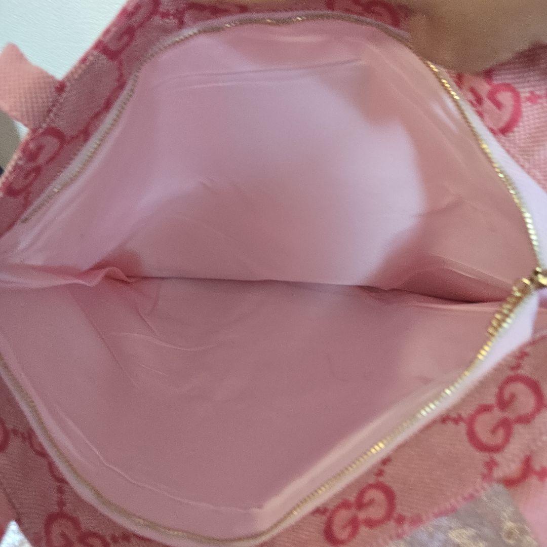 希少！1点のみ！GUCCI ロゴトートバッグ ノベルティ ピンク 大容量