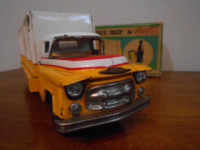 超希少★ ブリキ玩具 コカ・コーラ ルートトラック★箱付