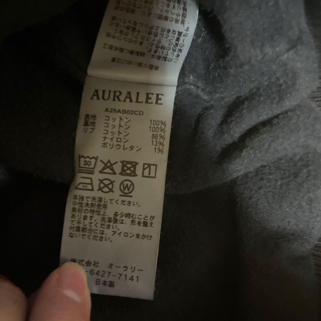 AURALEEオーガニックコットン ダック ショートジップパーカ 定価81400