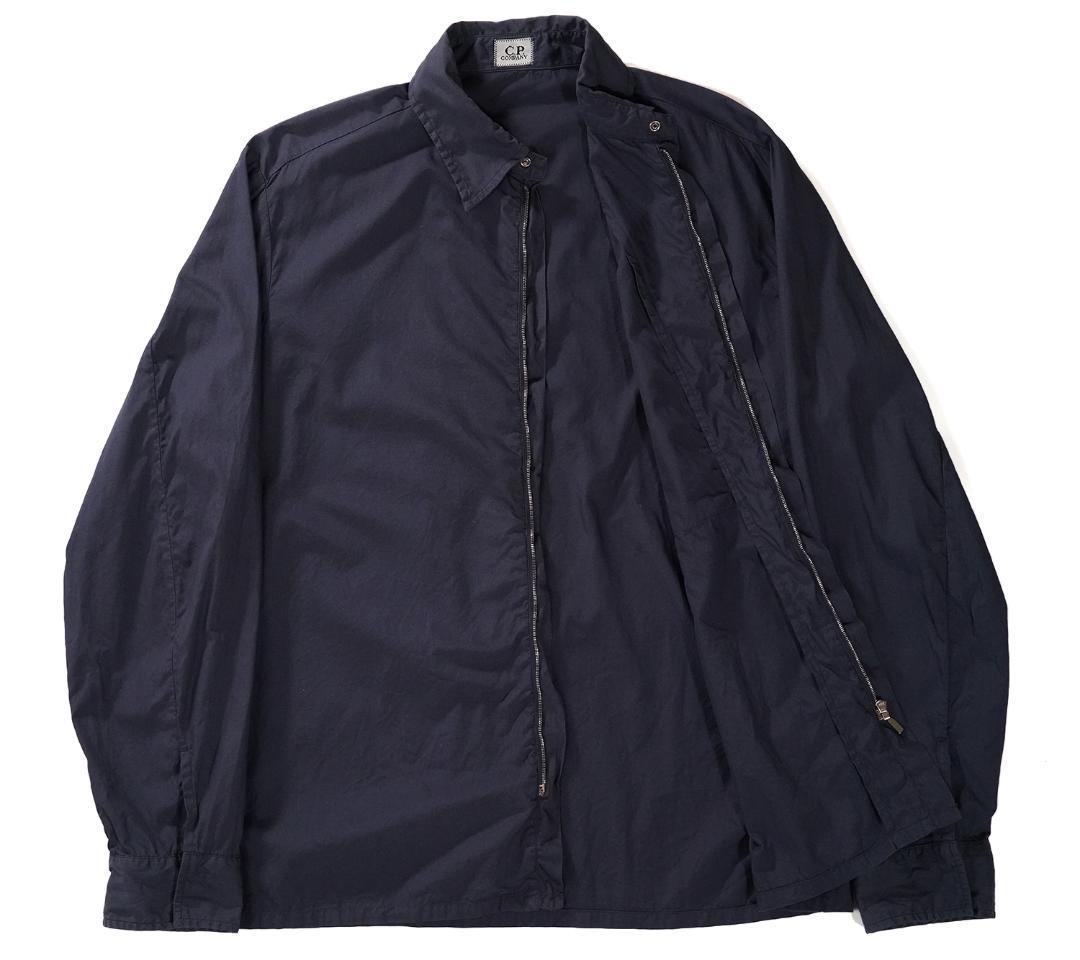 2001SS C.P.COMPANY コットン ジップシャツ ネイビー 4