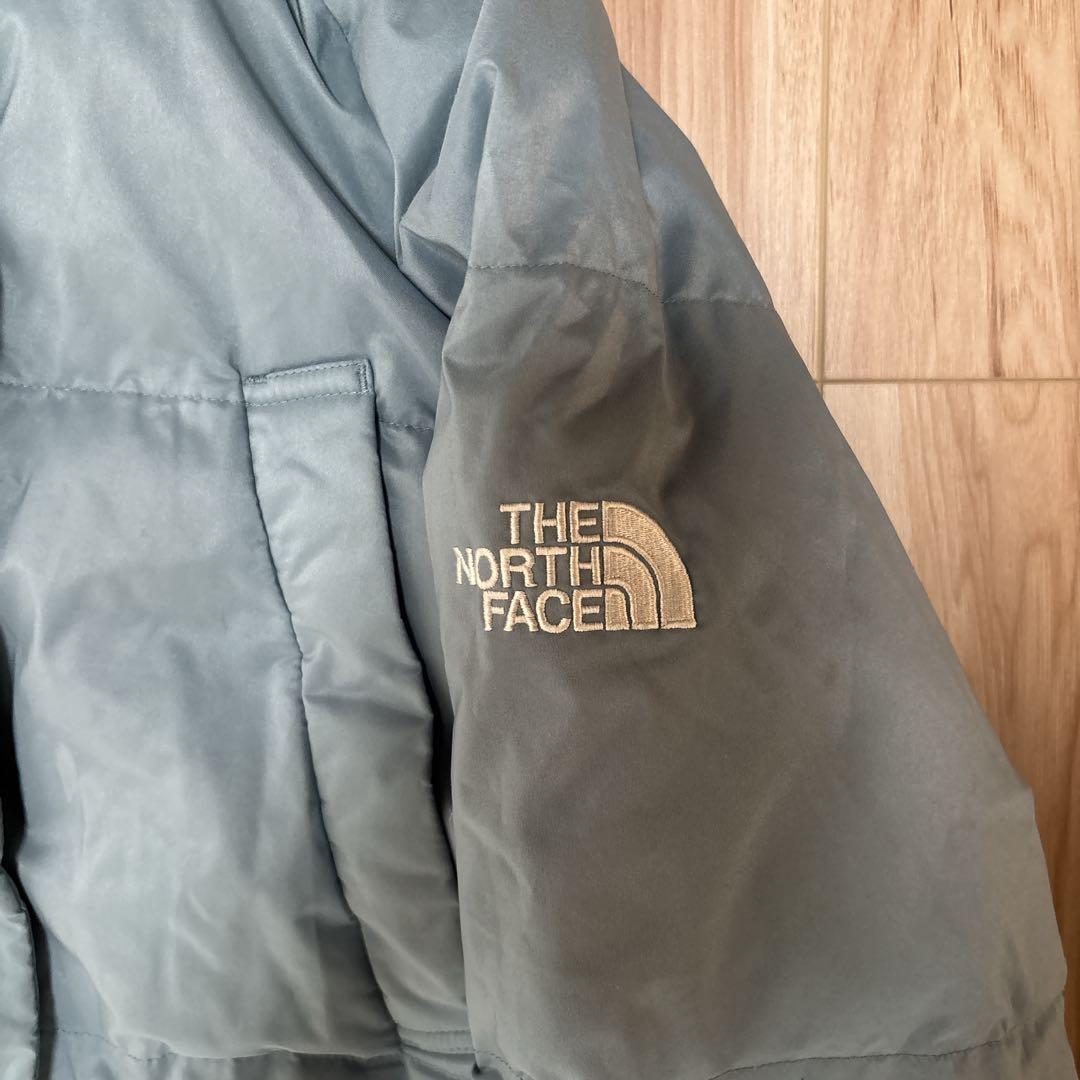 希少カラー】ノースフェイス ロングダウン ベンチコート 肩ロゴ