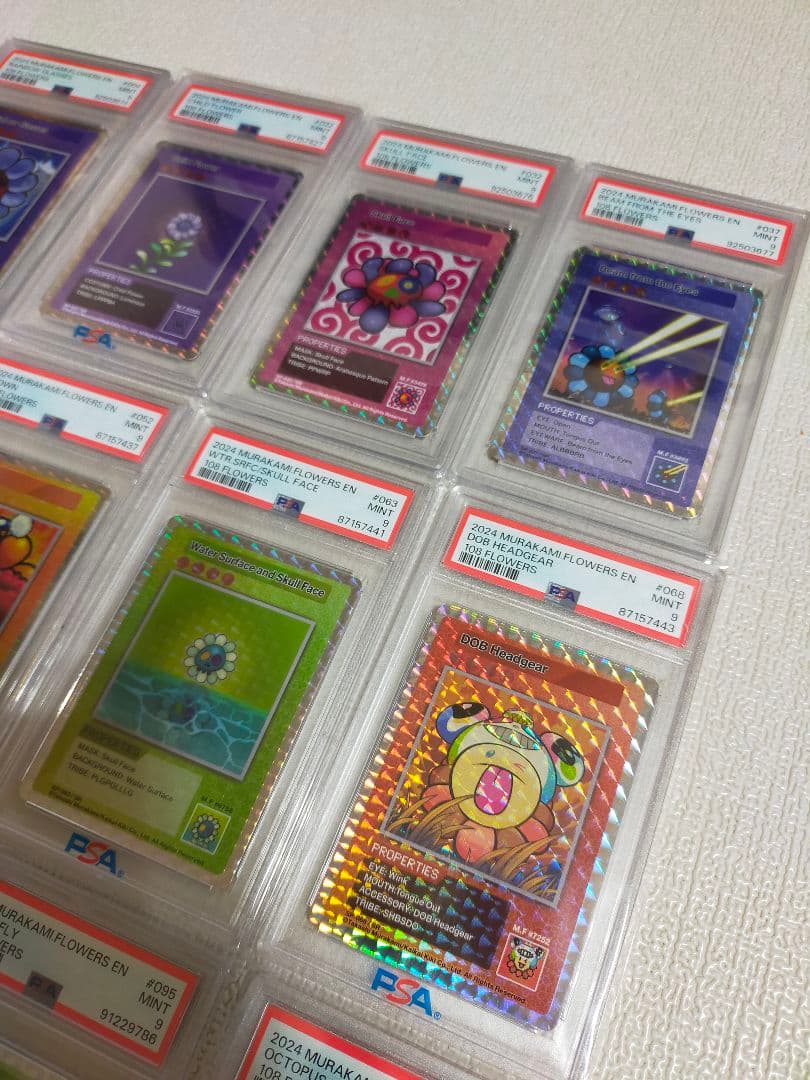 【PSA9】英語版 SR 全12種コンプリート 初代108フラワーズ 村上隆