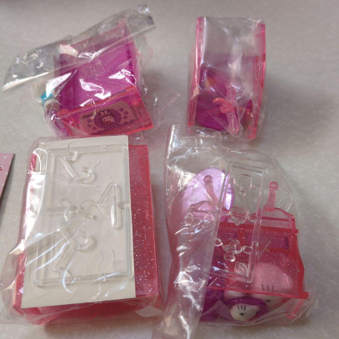 キティ　ラブリールーム　全4種　カバヤ　マスコットおまけあり　レア　新品未使用