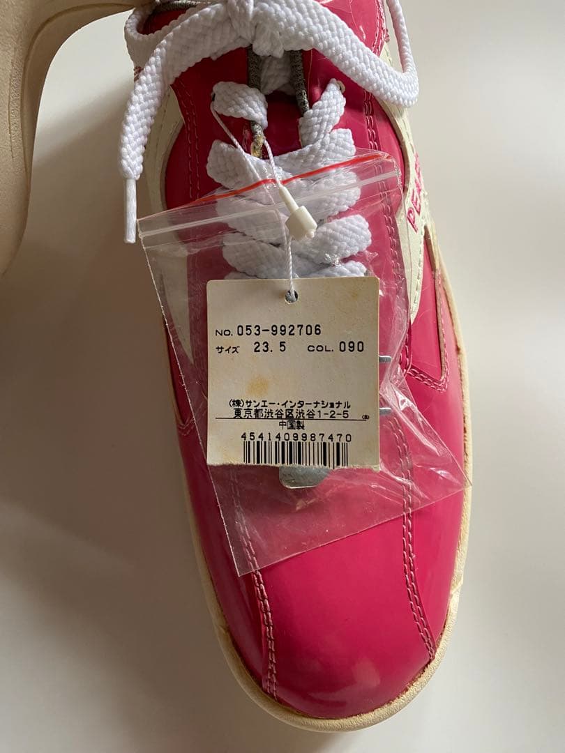 未使用　美品！　パーリーゲイツ　ピンク エナメル　ゴルフシューズ 23.5cm