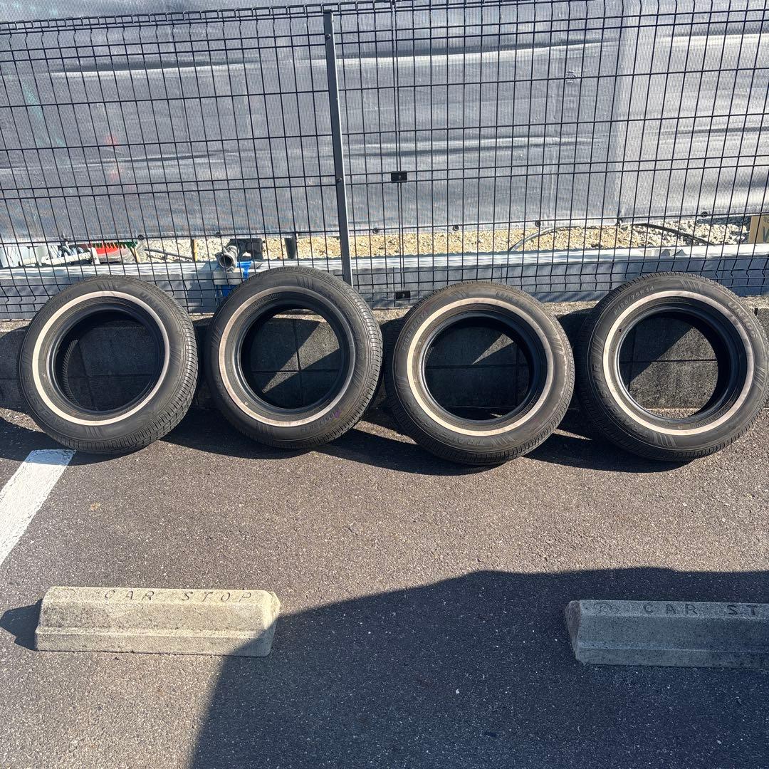 4本セット TRAVELSTARサマータイヤ 14インチ　ホワイトリボン 155/65R14 ホワイトリボン RX615 ディーン クロスカントリー 14×4.5 14