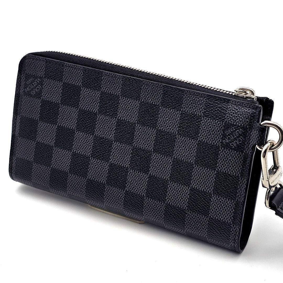 ルイヴィトン ジッピードラゴンヌ 長財布 ダミエグラフィット A339