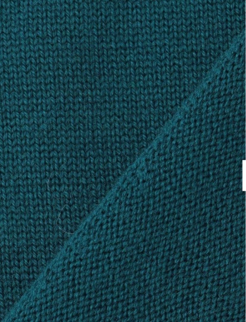 2-3回着 23区 Vネック チュニックニット ブルーグリーン 32 - メルカリ