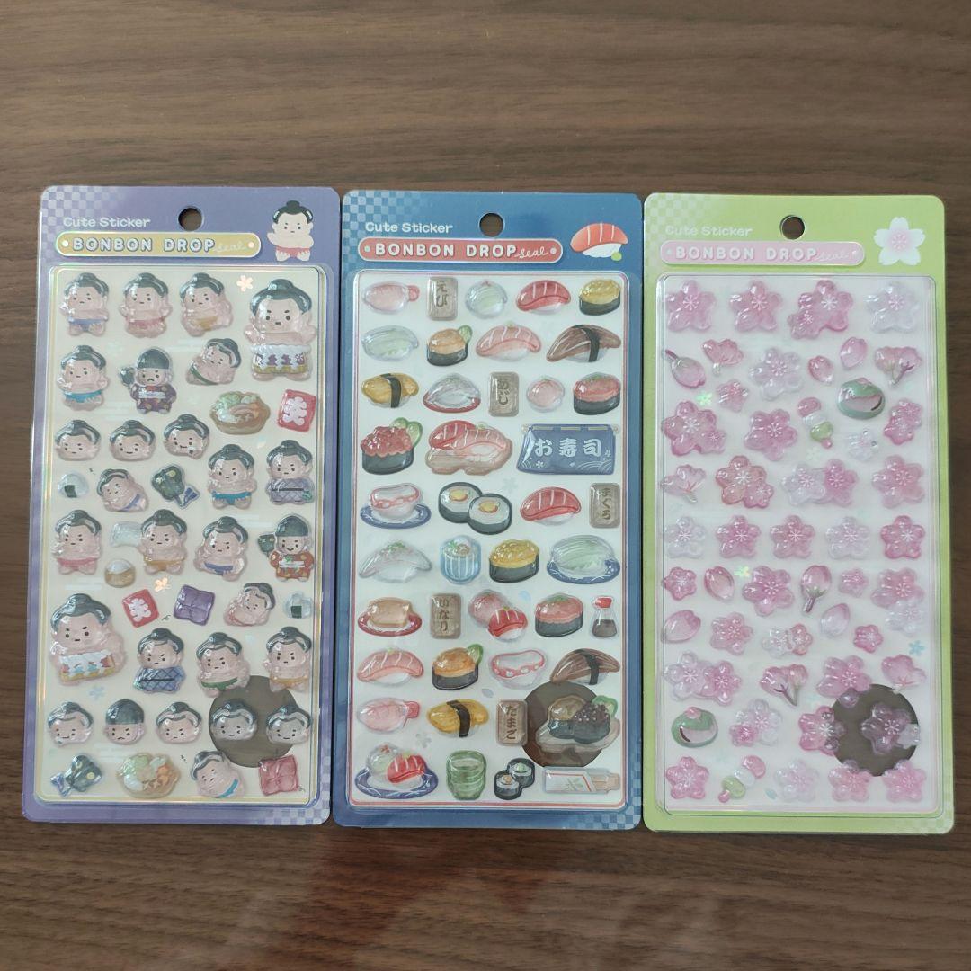 正規品】ボンボンドロップシール 相撲 すもう 力士 さくら 寿司 すし