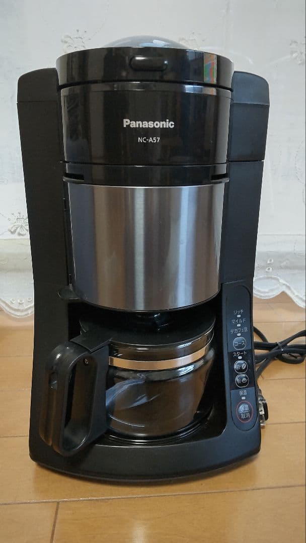 1回使用のみ　Panasonic NC-A57 沸騰浄水 コーヒーメーカー Panasonic(パナソニック) 沸騰浄水コーヒーメーカー NC-A57の悪い