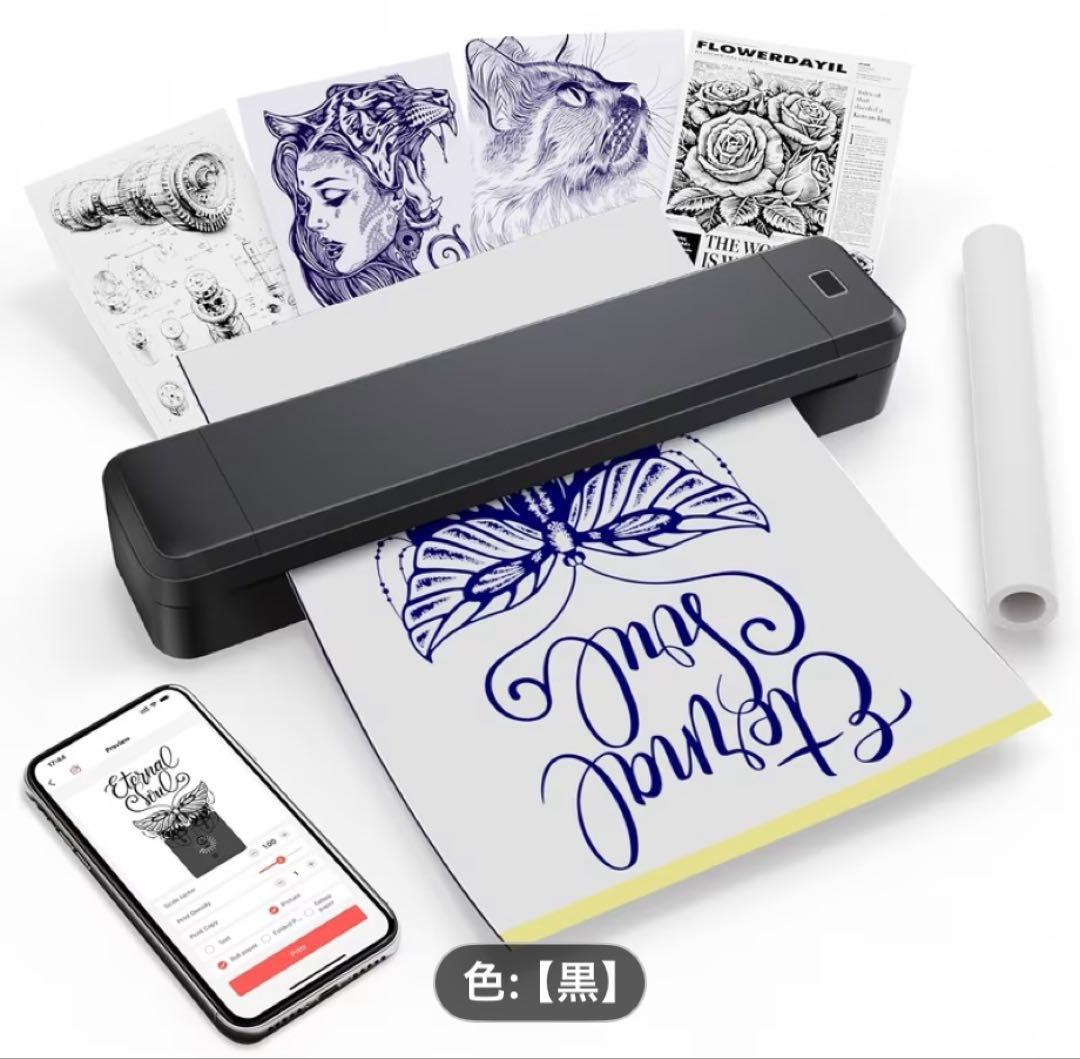 【Marklife X8】ポータブル インクレス プリンターサーマルプリンタ Marklife X8】ポータブル インクレス プリンターサーマルプリンタ 黒