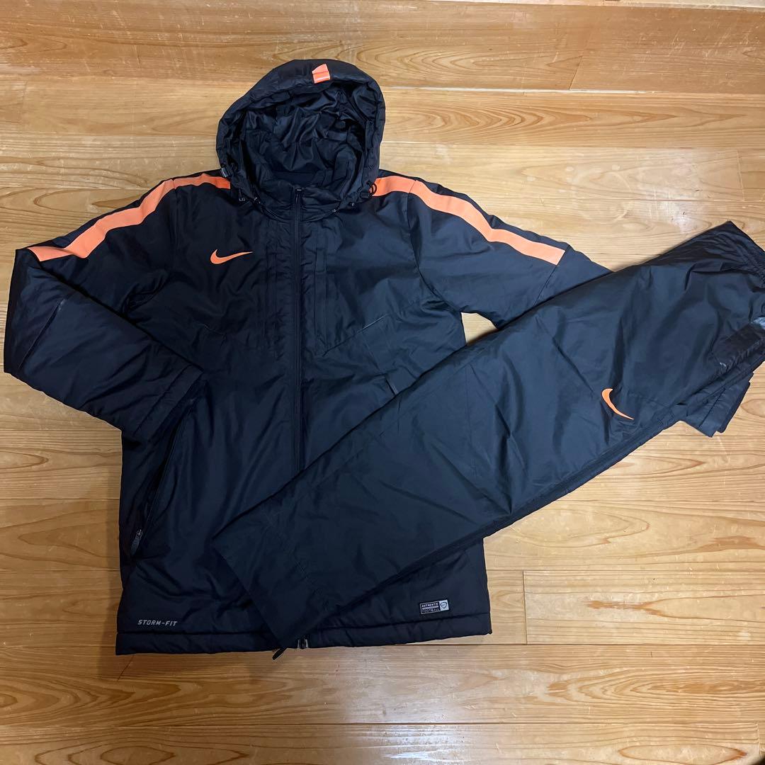Nike ベンチコート ブラック/オレンジ STORM-FIT 上下セット中綿