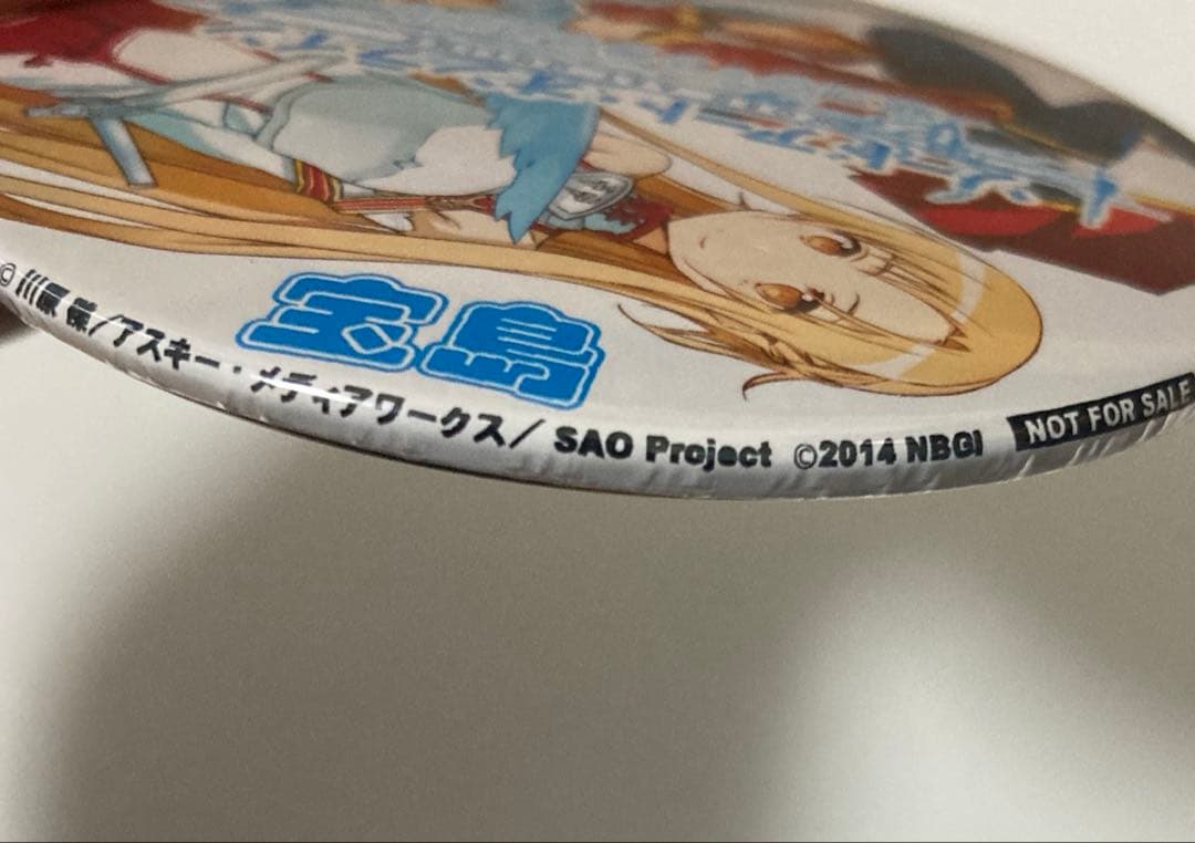 ソードアート・オンライン アスナ 缶バッジ 宝島特典