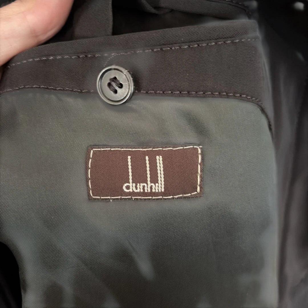 ダンヒル dunhill ブラック ロングコート ハイネック 中綿入り