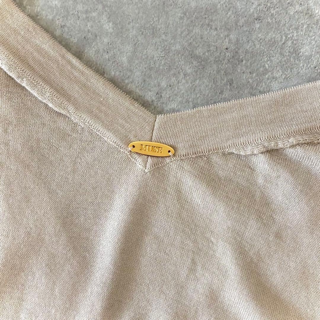 美品 ミューズドゥーズィエムクラス シルク カシミヤ Vネック プルオーバー