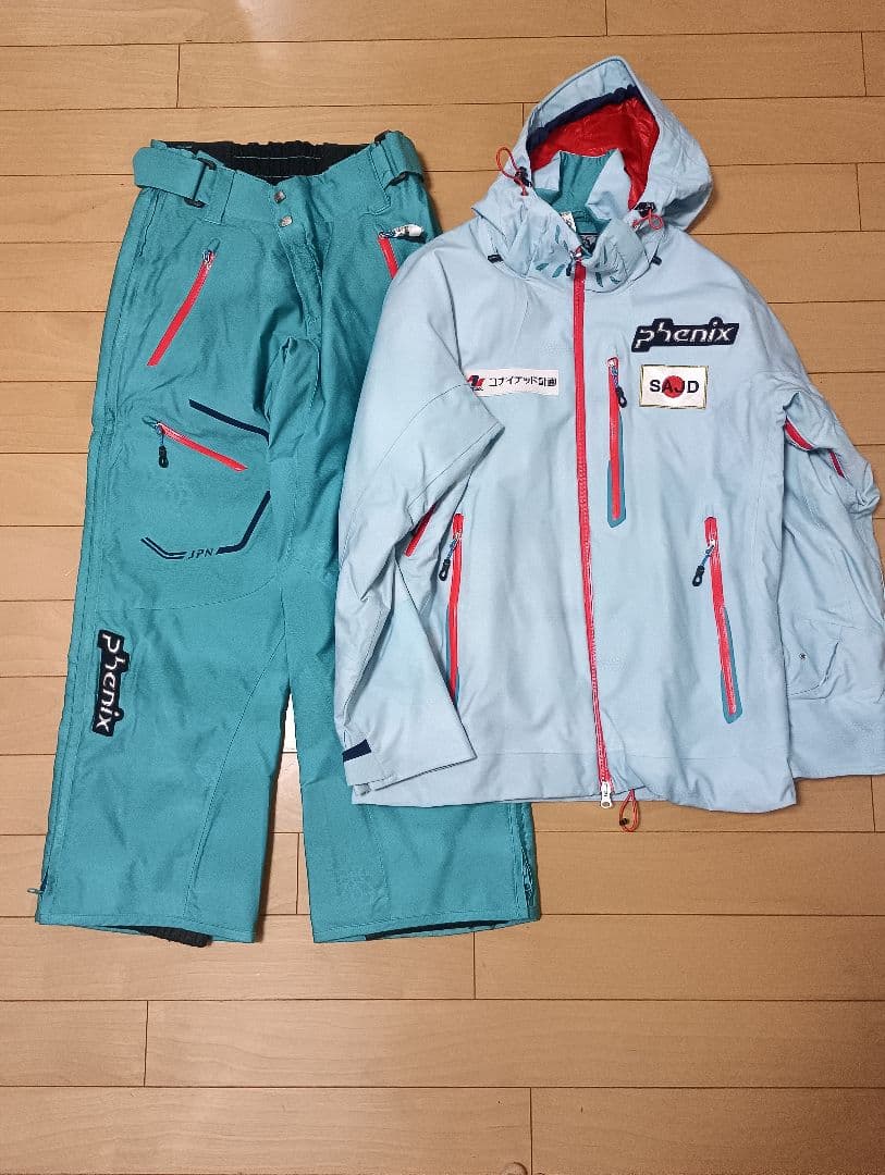 フェニックス JAPAN選手用スキーウエア上下 サイドフルジッパーパンツ フェニックス（PHENIX） 2Line Color Zipper Two-piece ツーライン