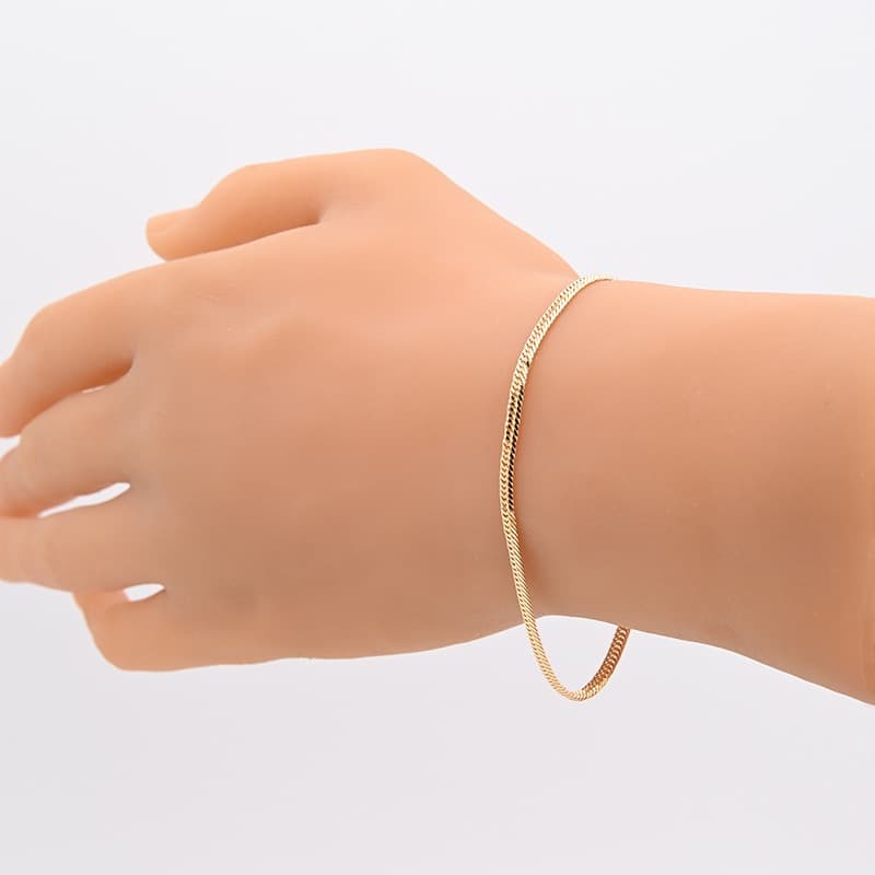 K18 喜平ブレスレット 12面カットトリプル 5.6g 20cm 新品