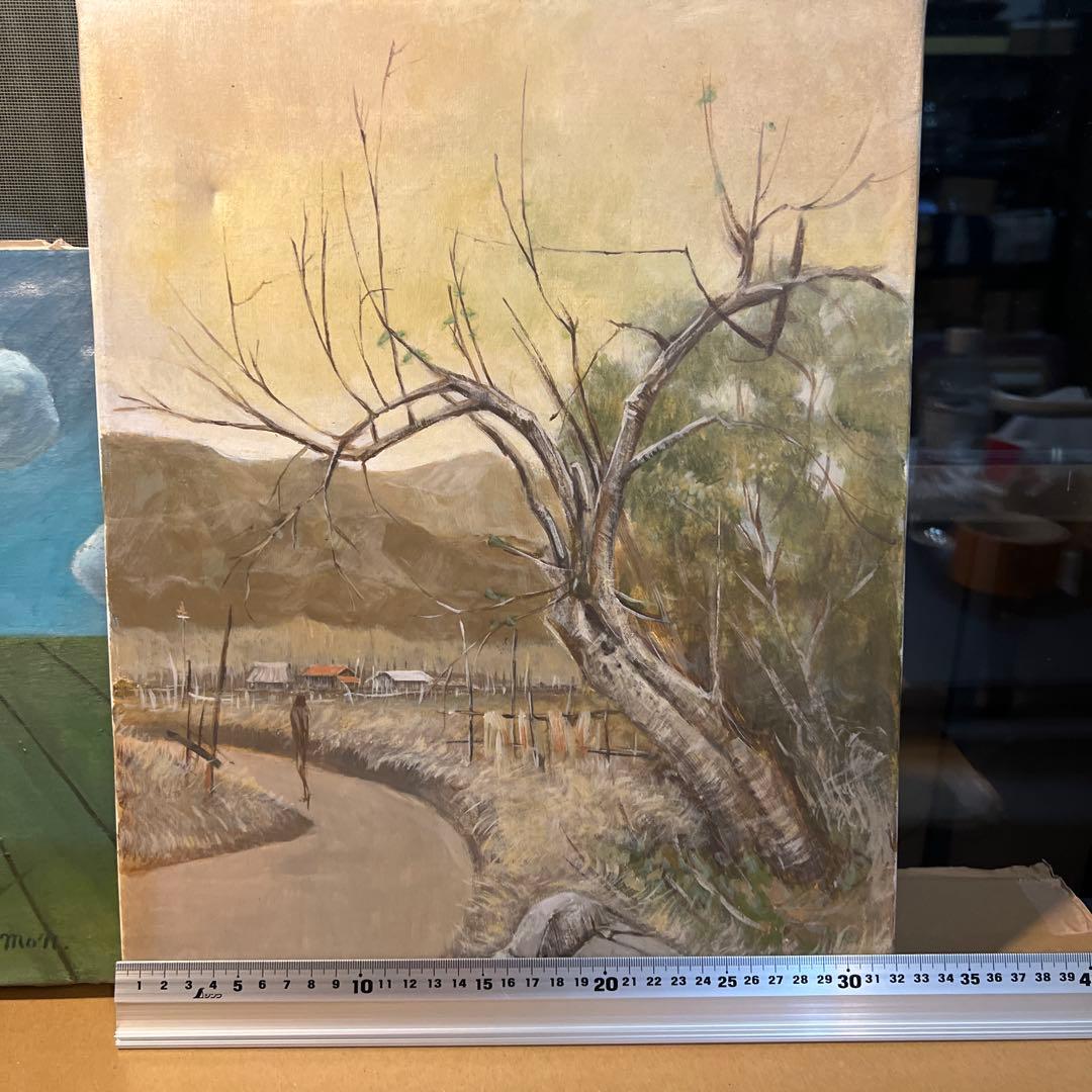 阪本修次　Mon 油彩画2枚