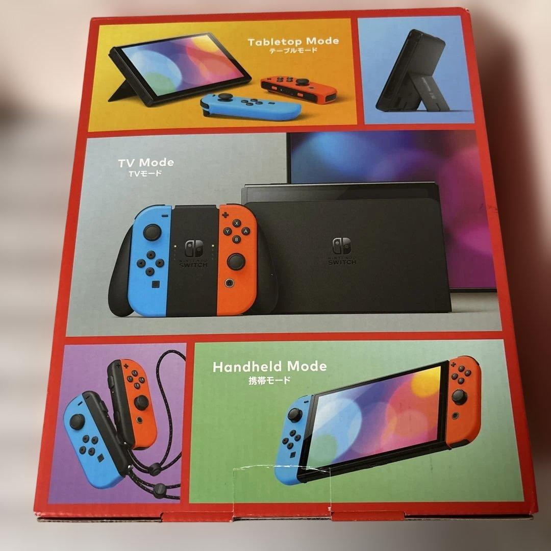 新品未使用 Nintendo Switch 有機ELモデル 青/オレンジ - メルカリ