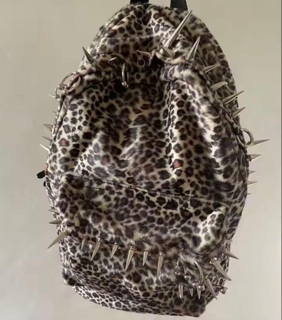 レオパード スタッズ archive リュック y2k ヒョウ柄 地雷 - メルカリ