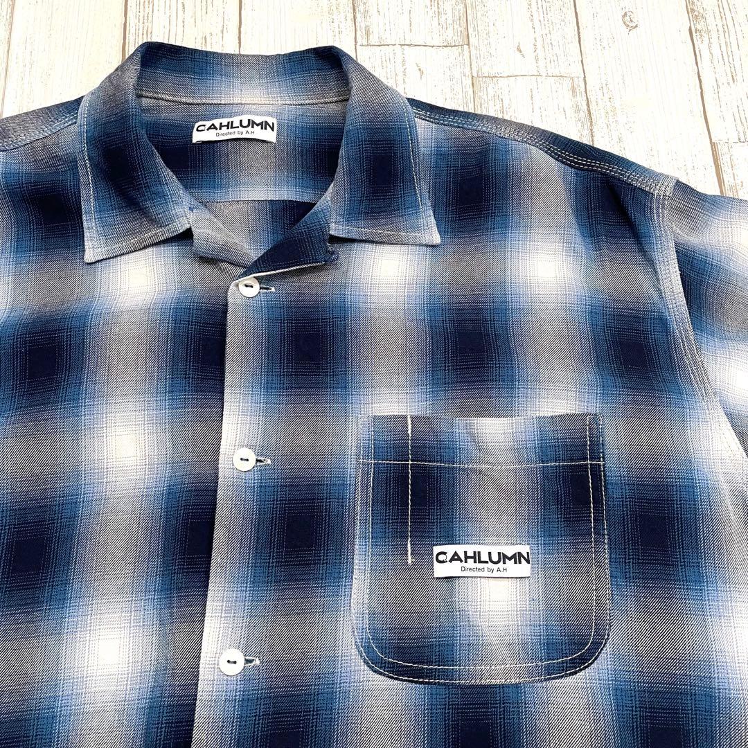 即完売！】CAHLUMN カウラム オーバーサイズ オンブレチェックシャツ