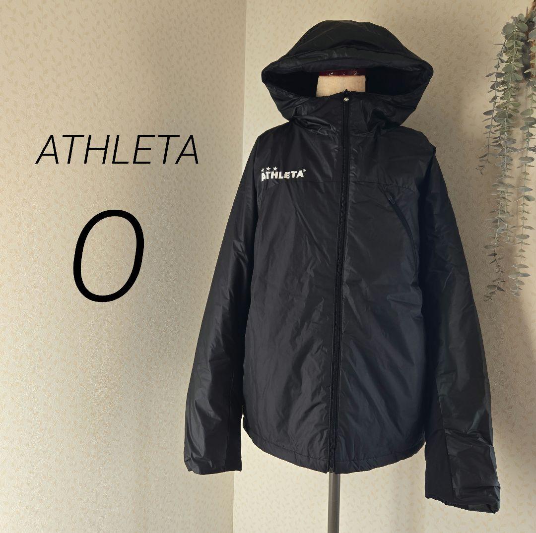 ATHLETA ジャケット フードつき O ブラック 防寒 黒 - メルカリ
