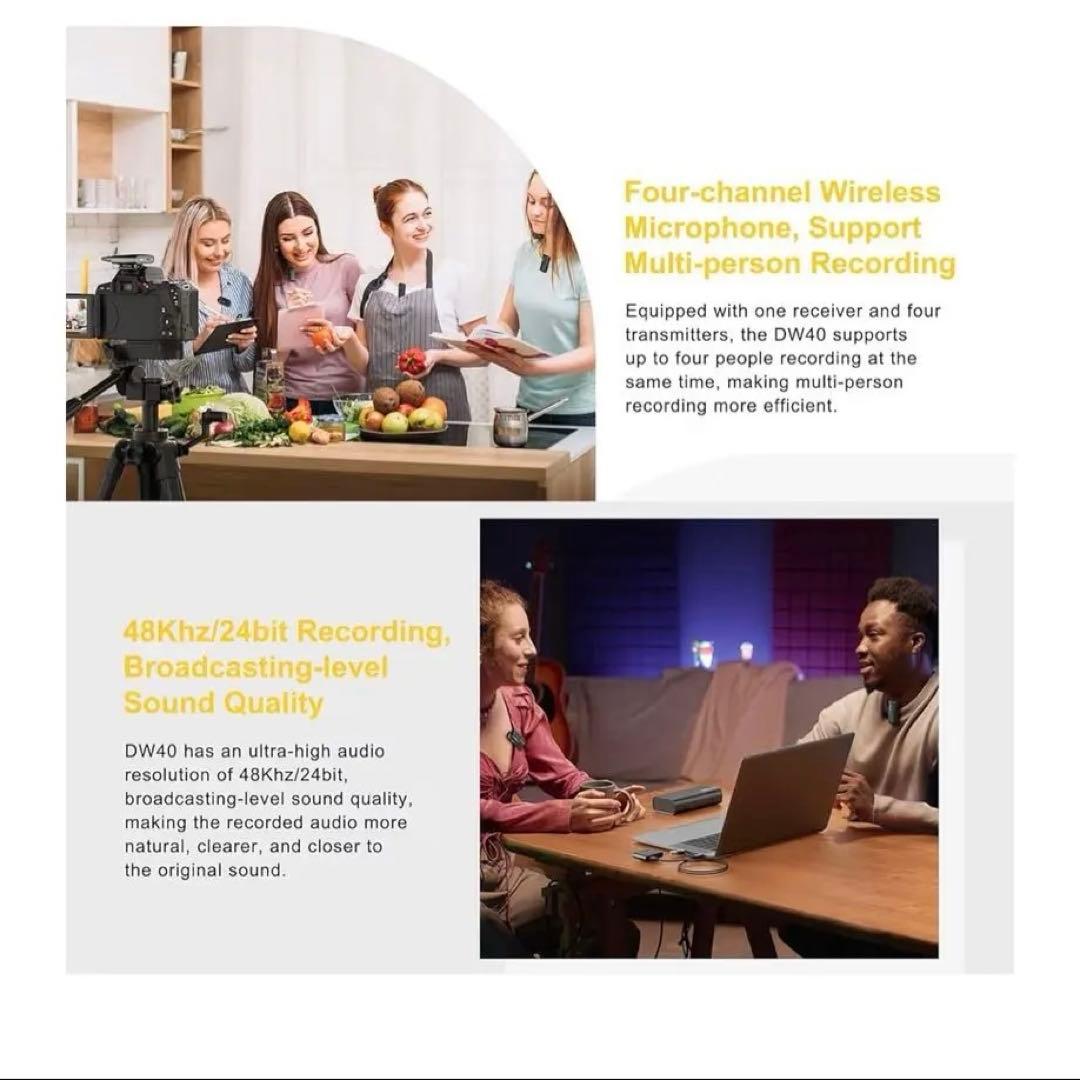 TRYMS iRay DW40 ワイヤレスマイク 4ch 無線マイク 200m - メルカリ