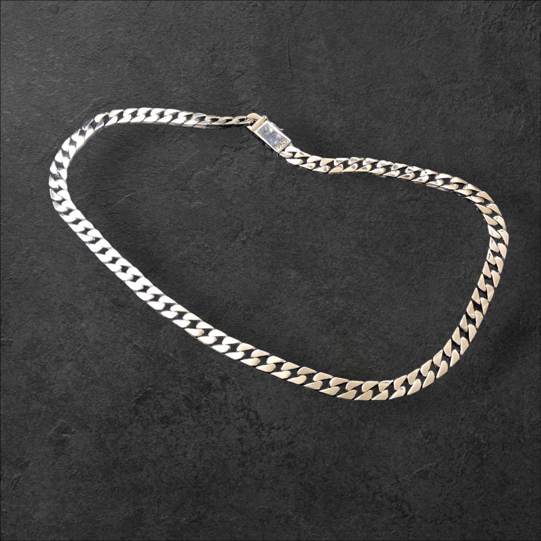 喜平 ネックレス 幅7mm 長さ50cm S925刻印 鑑定書付 シルバー925