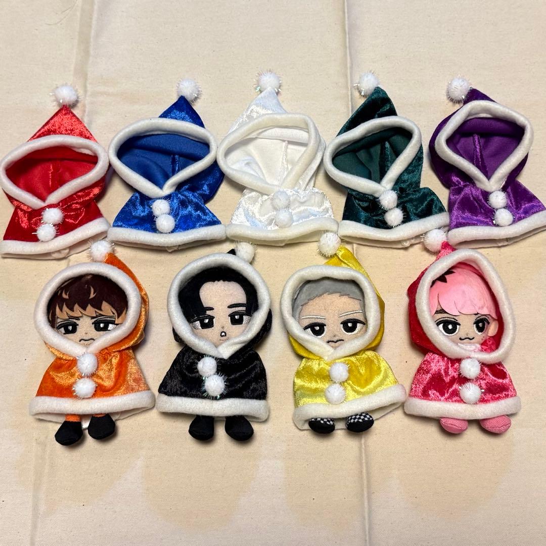 メンカラ　サンタポンチョ　パーカー風　すのチル専用ぬい服　オーダー専用ページ