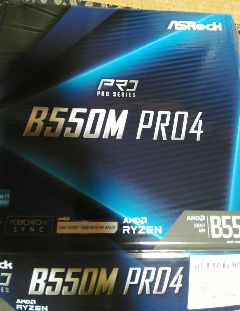 新品ほぼ未使用 B550M PRO4 windows11ライセンス付 B550M Pro4 | ASRock マザーボード AMD B550チップセット | 株式会社アスク