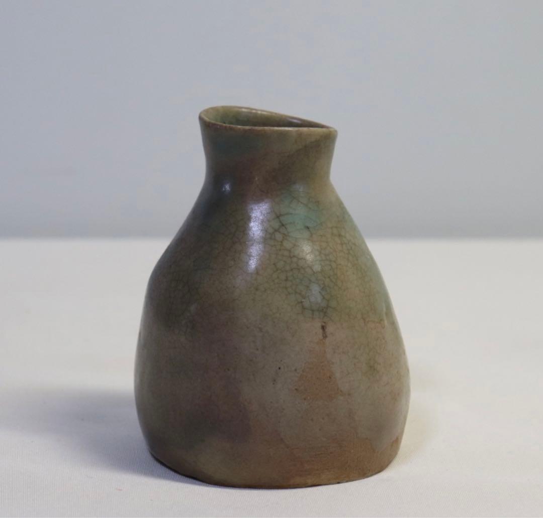 中国　民国期　緑哥釉徳利　元　古民具　送料込み0831 中国 民国期 緑哥釉徳利 元 古民具 送料込み0831