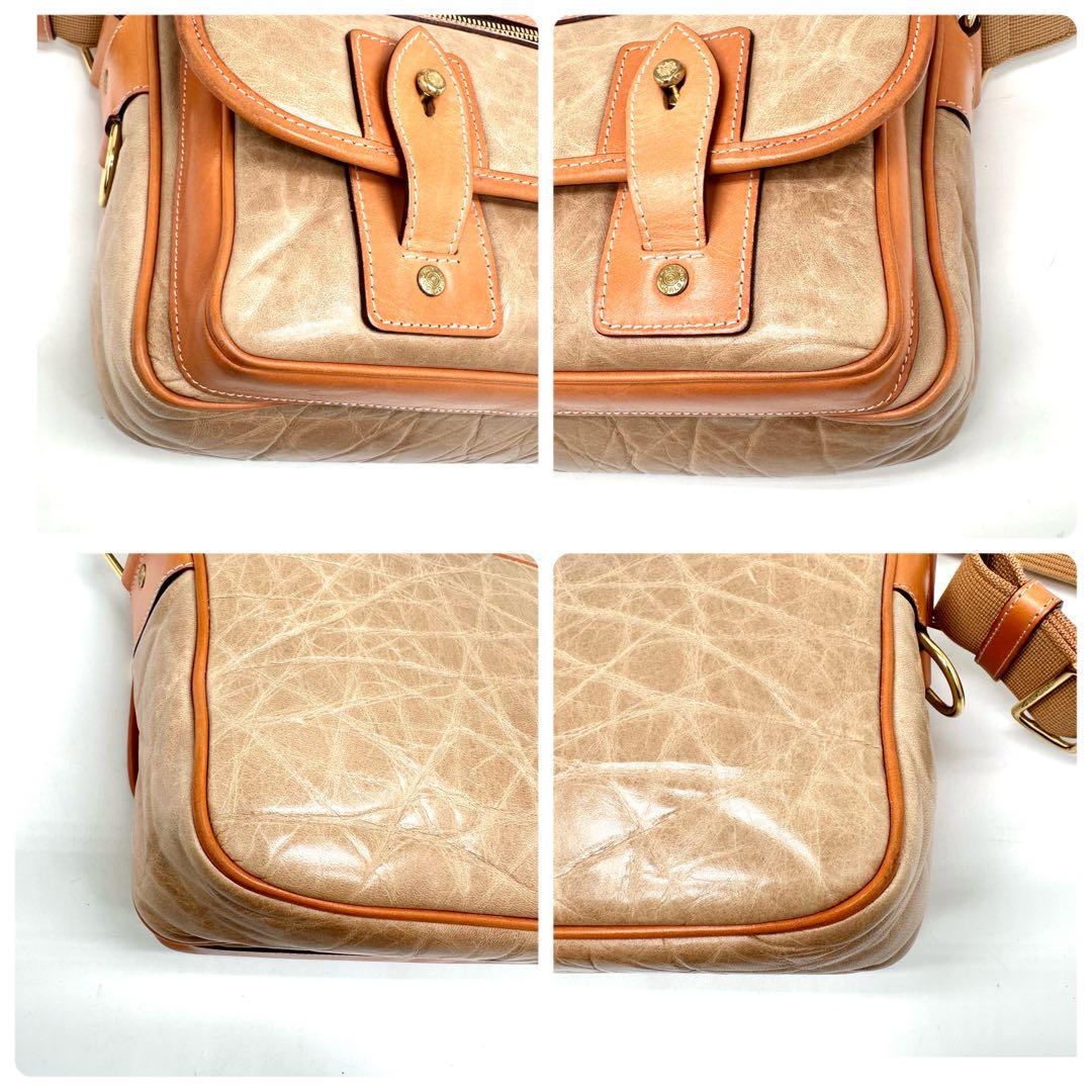 希少】ハンティングワールド メッセンジャーバッグ バチューレザー