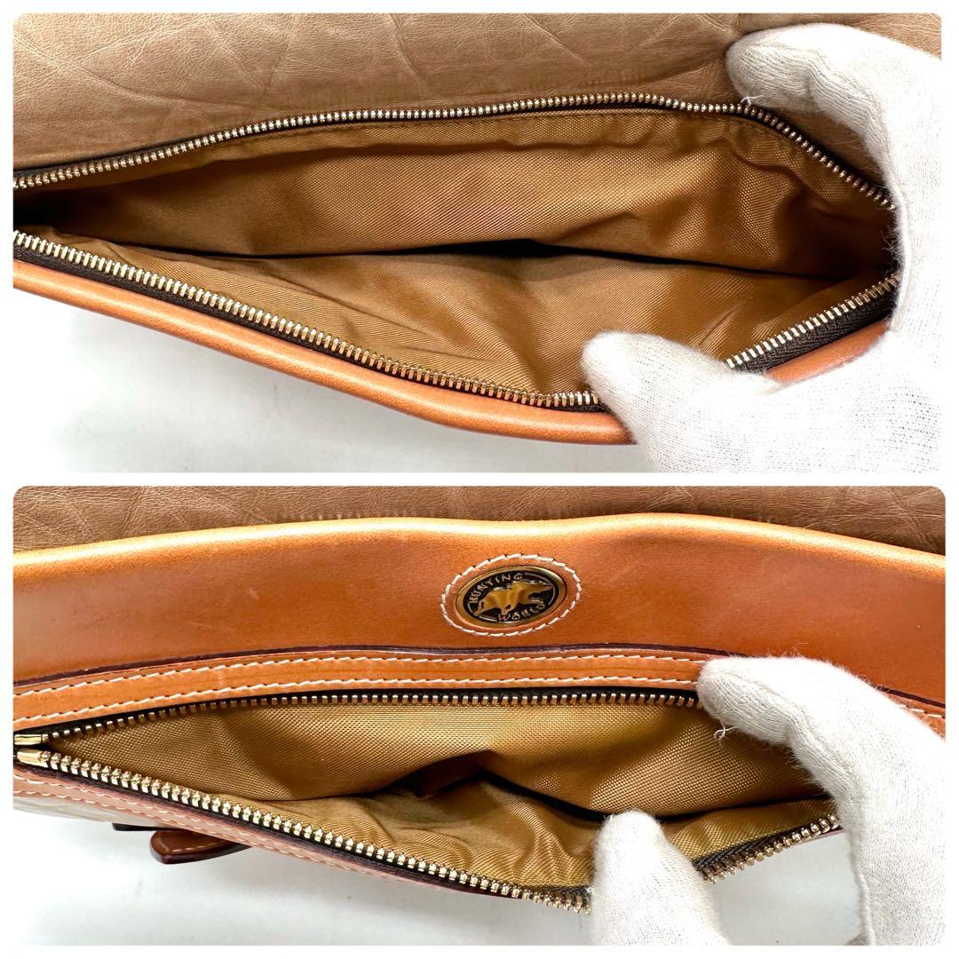 希少】ハンティングワールド メッセンジャーバッグ バチューレザー