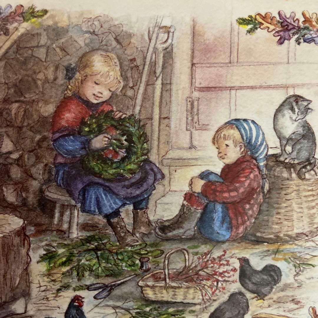 ターシャ・テューダー】ポストカード フライヤー ② クリスマス - メルカリ