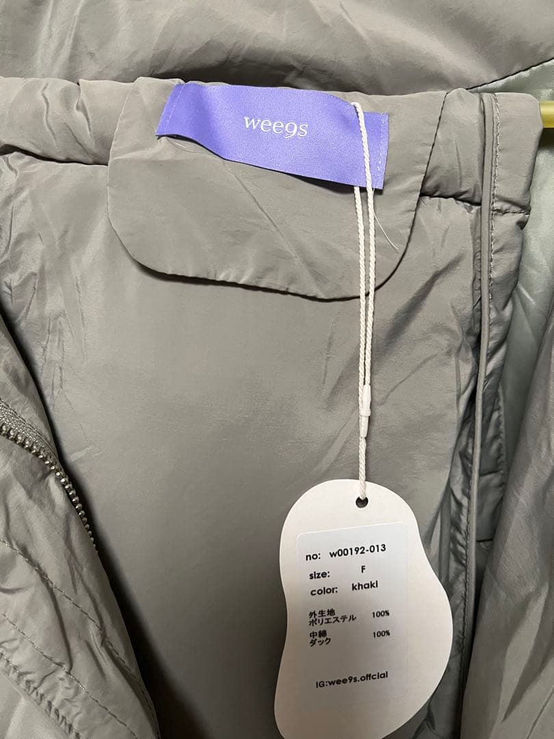 wee9s】ノーカラーパーフェクトシルエットダウンコートマフラーセット