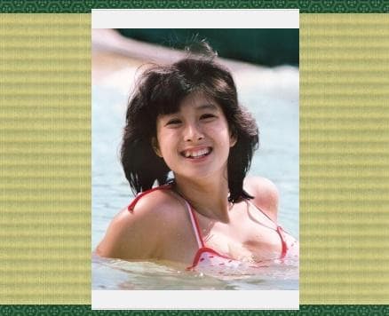 河合奈保子187 特大A4 ラミネート加工 爆乳 美少女 昭和 アイドル