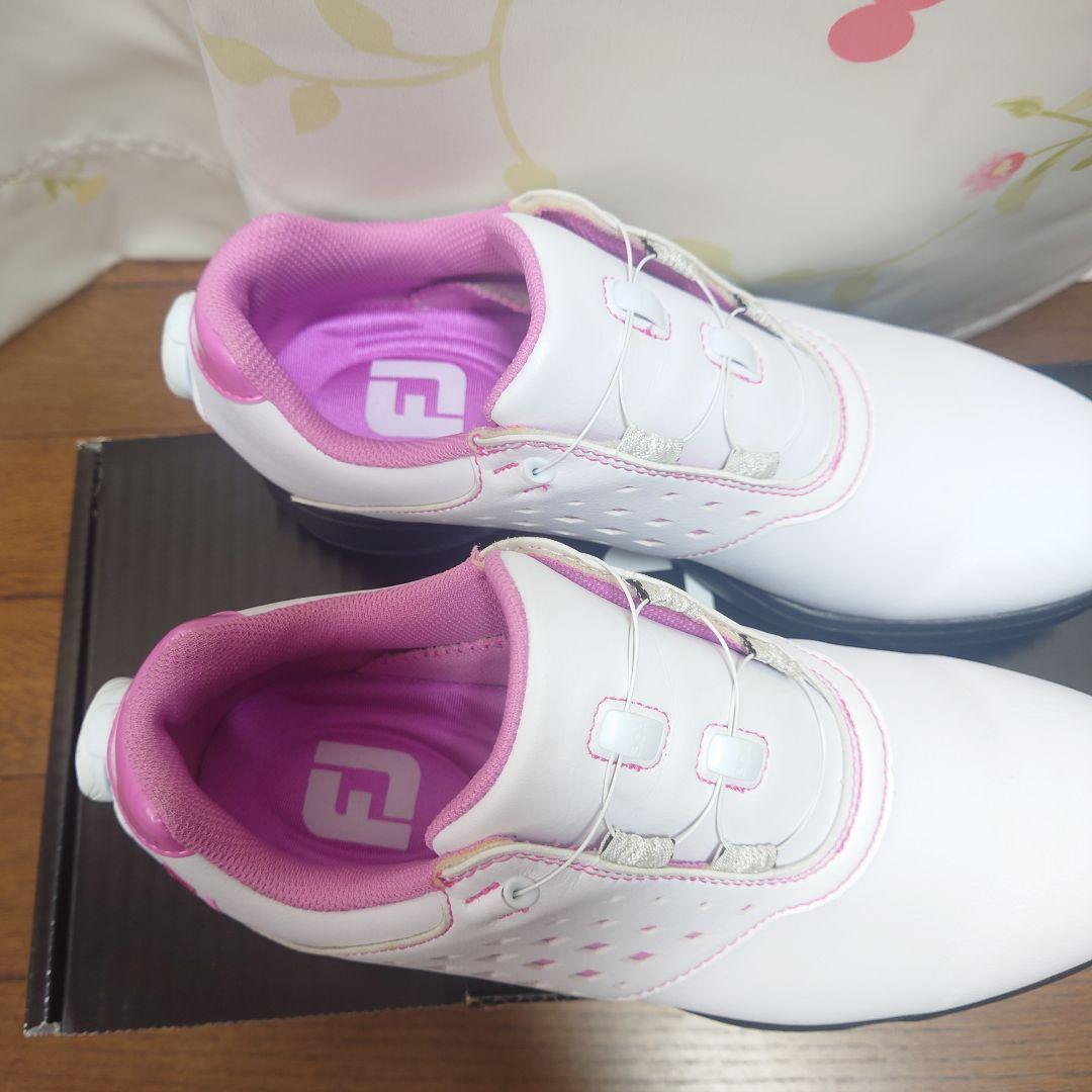 FootJoy ゴルフシューズ ホワイト/ピンク 23.5cm