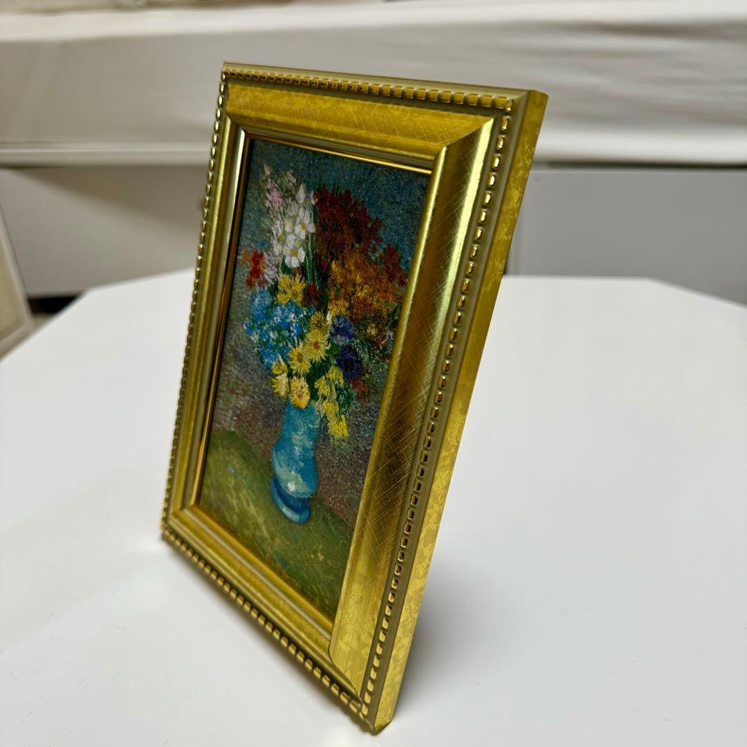 青い花瓶の花 ゴッホ展 ミニフレーム - メルカリ