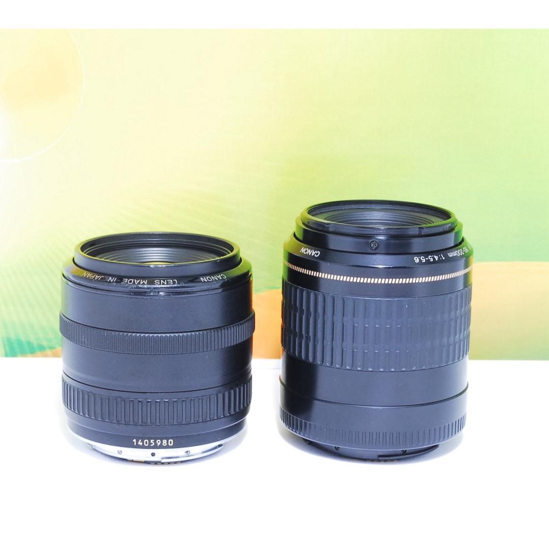 初心者おすすめ✨Canon kiss X7 ダブルレンズセット 一眼レフ 完動品