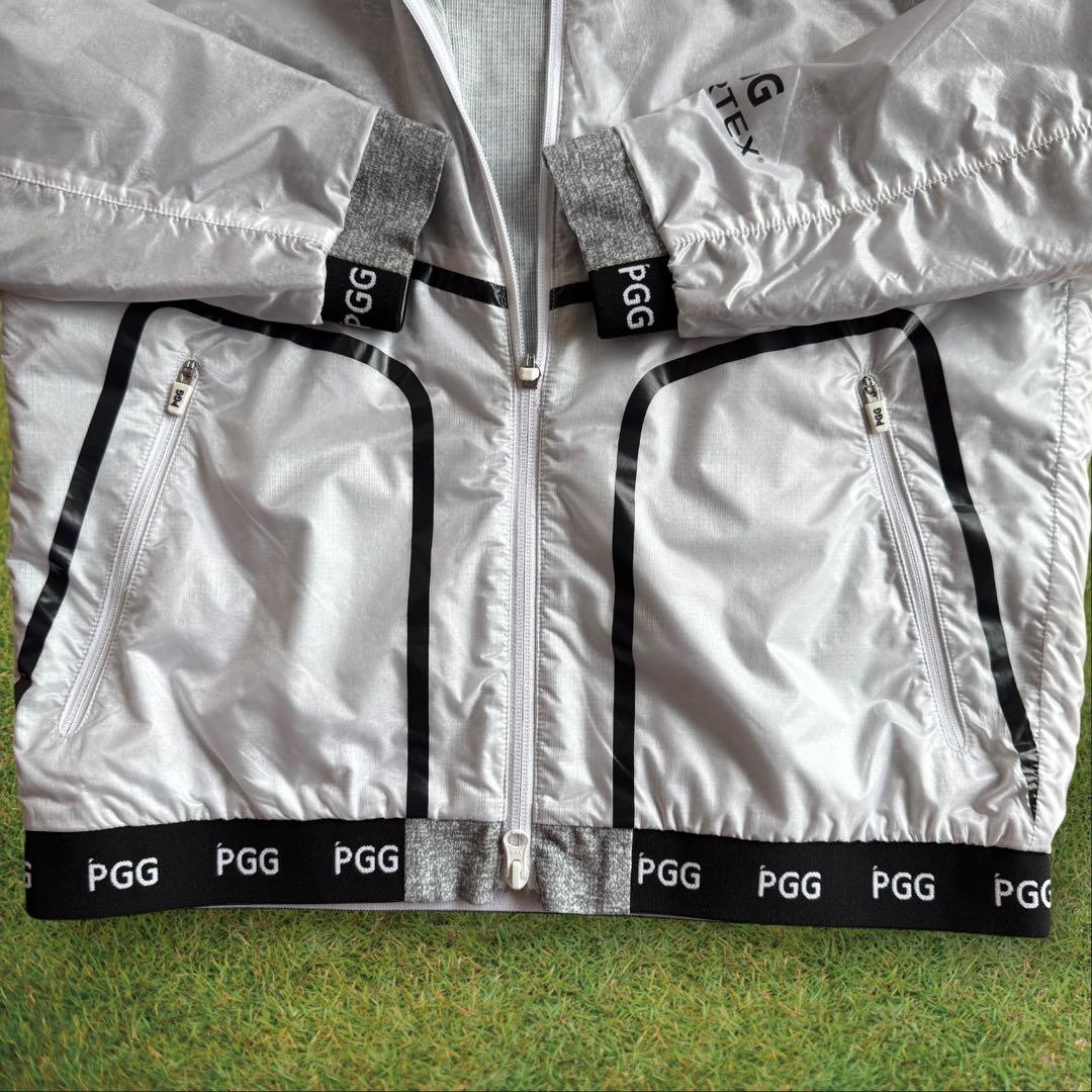 現行モデル パーリーゲイツ ジャケット 4 M〜L相当 ブルゾン 白 グレー