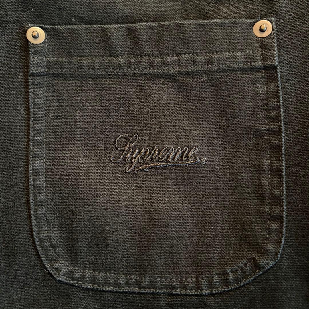 Supreme Canvas Shirt スクリプトロゴ キャンバス 黒 M - トップス