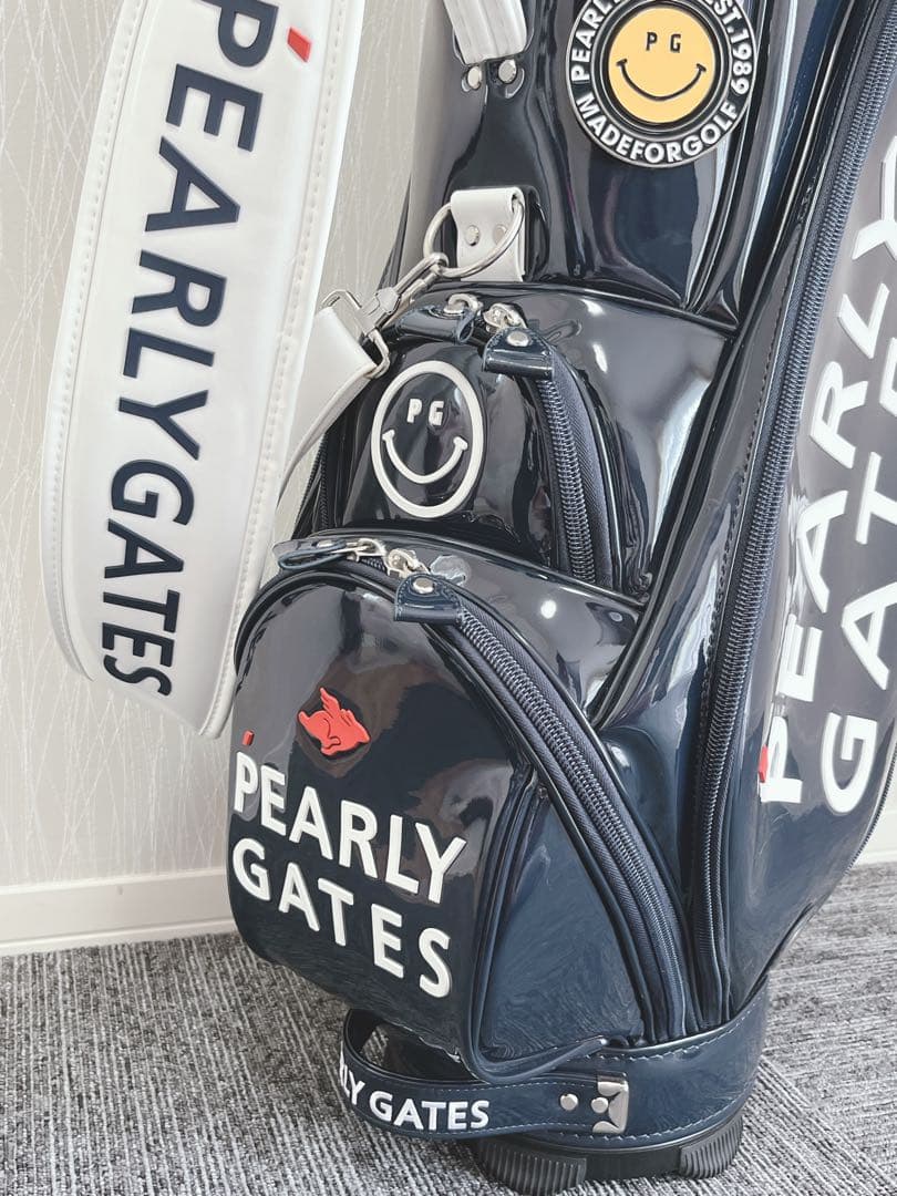 ほぼ未使用❗️ パーリーゲイツ 9型 エナメル キャディバッグ 大変希少