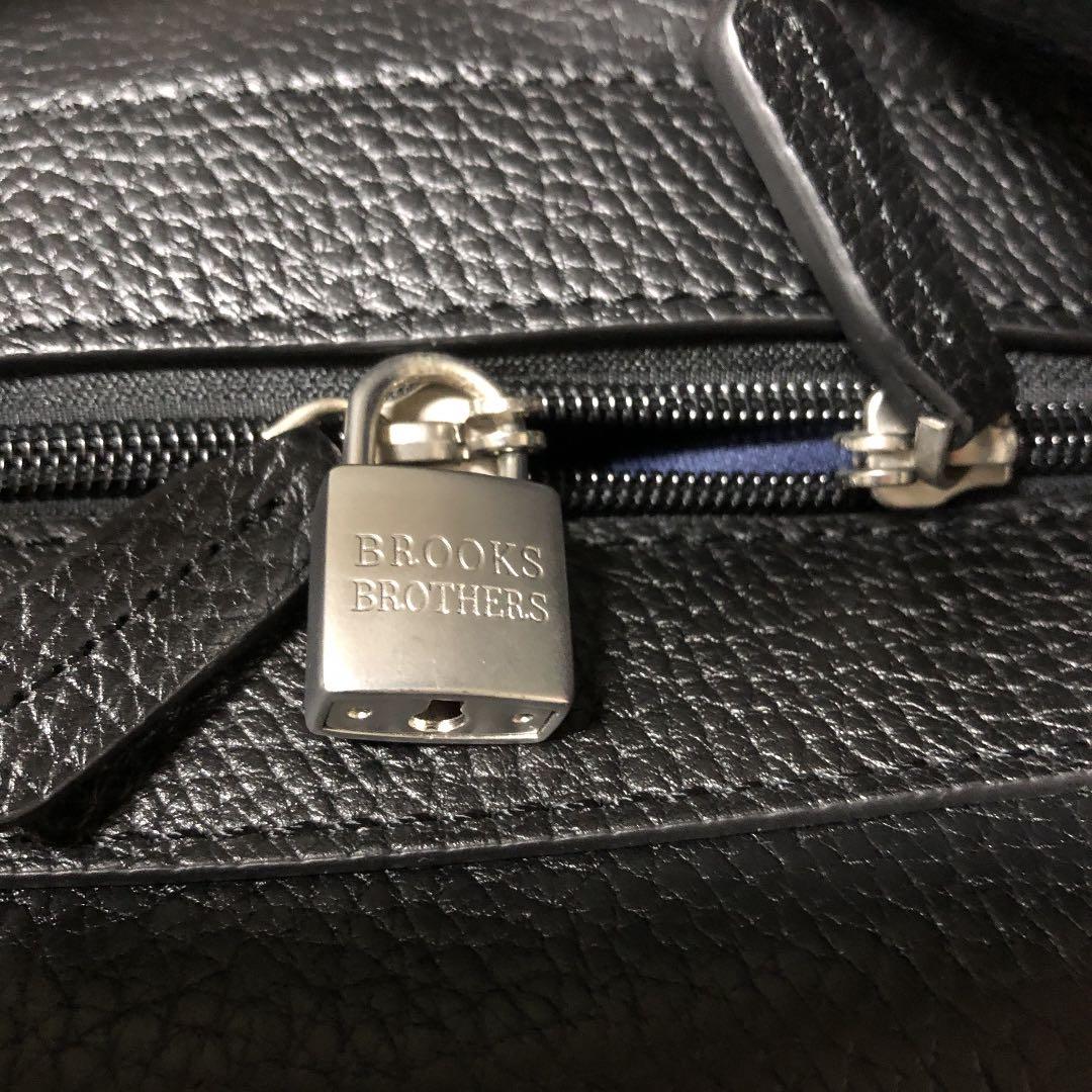 ブルックスブラザーズ ボストンバッグ ブラックレザー - メルカリ