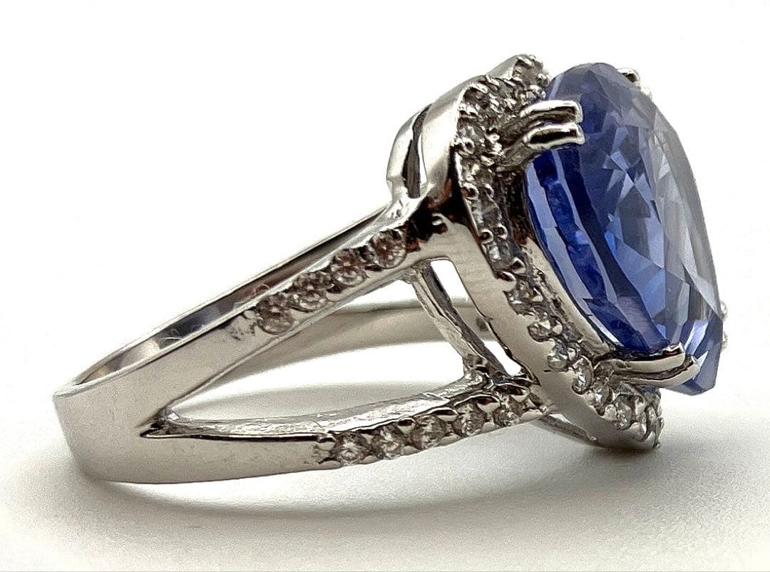 タンザニア連合共和国産 ハート型 ロイヤルブルー タンザナイト S925