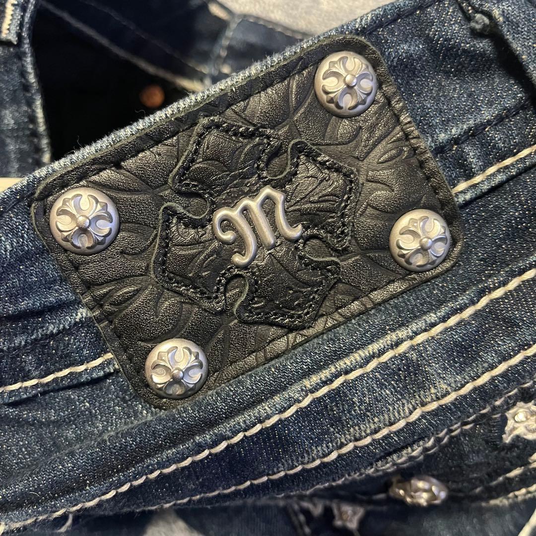 レア】00s MissMe ブーツカットデニム 刺繍 ラインストーン y2k - メルカリ
